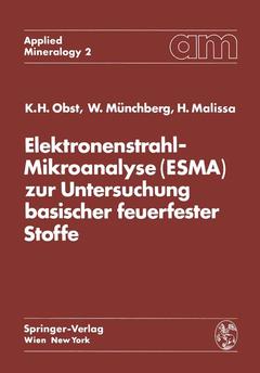 Couverture de l’ouvrage Elektronenstrahl-Mikroanalyse (ESMA) zur Untersuchung basischer feuerfester Stoffe