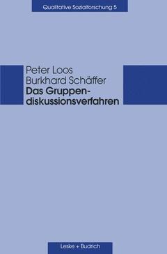 Couverture de l’ouvrage Das Gruppendiskussionsverfahren