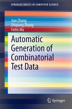 Couverture de l’ouvrage Automatic Generation of Combinatorial Test Data