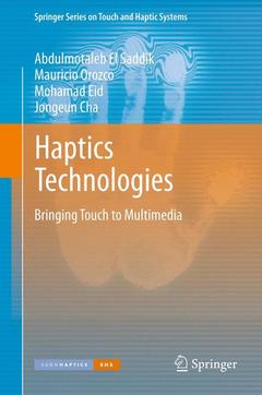 Couverture de l’ouvrage Haptics Technologies