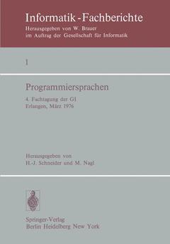 Couverture de l’ouvrage Programmiersprachen