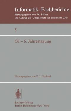 Couverture de l’ouvrage GI — 6. Jahrestagung