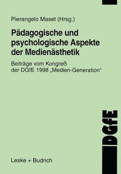 Couverture de l’ouvrage Pädagogische und psychologische Aspekte der Medienästhetik