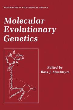 Couverture de l’ouvrage Molecular Evolutionary Genetics