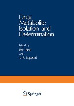 Couverture de l’ouvrage Drug Metabolite Isolation and Determination