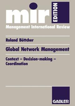 Cover of the book Global Network Management