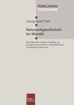 Couverture de l’ouvrage Netzwerkgesellschaft im Wandel