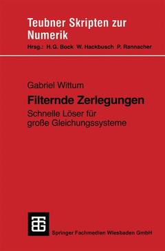 Couverture de l’ouvrage Filternde Zerlegungen