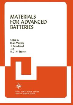 Couverture de l’ouvrage Materials for Advanced Batteries