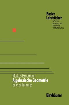Couverture de l’ouvrage Algebraische Geometrie