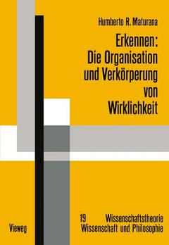 Cover of the book Erkennen: Die Organisation und Verkörperung von Wirklichkeit