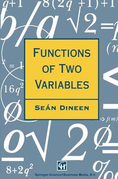 Cover of the book Functions of Two Variables