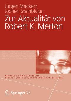 Couverture de l’ouvrage Zur Aktualität von Robert K. Merton