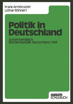 Couverture de l’ouvrage Politik in Deutschland