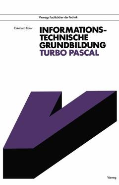 Couverture de l’ouvrage Informationstechnische Grundbildung Turbo Pascal