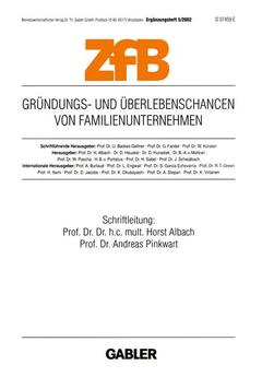 Cover of the book Gründungs- und Überlebenschancen von Familienunternehmen