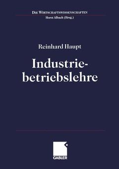 Cover of the book Industriebetriebslehre