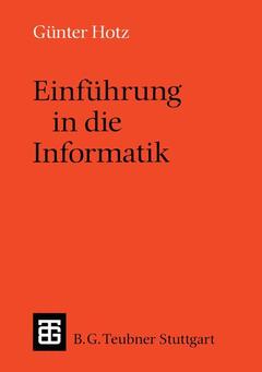 Cover of the book Einführung in die Informatik