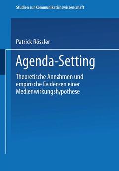 Cover of the book Agenda-Setting