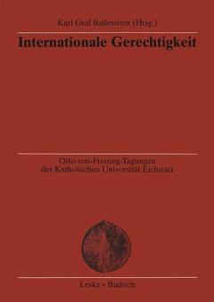 Couverture de l’ouvrage Internationale Gerechtigkeit