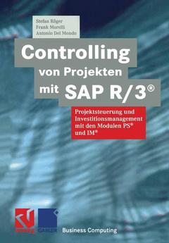 Couverture de l’ouvrage Controlling von Projekten mit SAP R/3®
