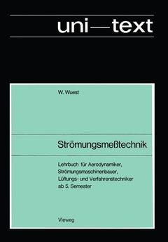 Couverture de l’ouvrage Strömungsmeßtechnik