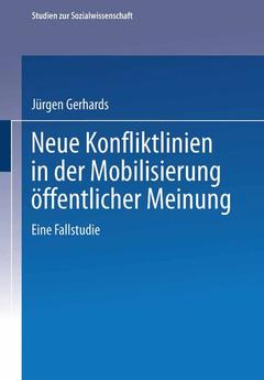 Cover of the book Neue Konfliktlinien in der Mobilisierung öffentlicher Meinung