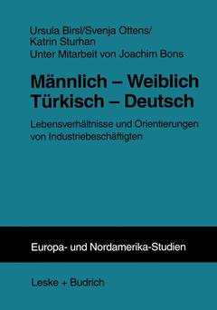 Couverture de l’ouvrage Männlich — Weiblich Türkisch — Deutsch