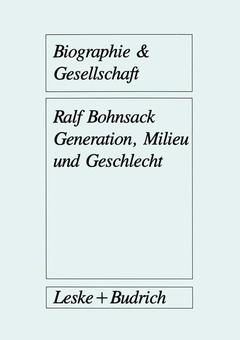 Couverture de l’ouvrage Generation, Milieu und Geschlecht