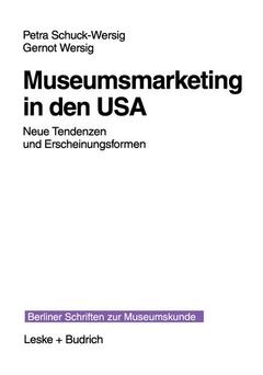 Couverture de l’ouvrage Museumsmarketing in den USA