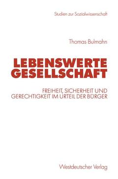 Couverture de l’ouvrage Lebenswerte Gesellschaft