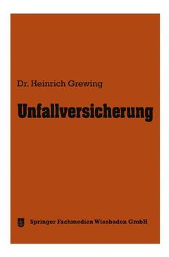 Cover of the book Unfallversicherung