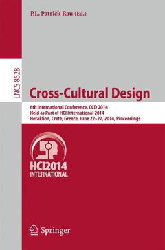 Couverture de l’ouvrage Cross-Cultural Design