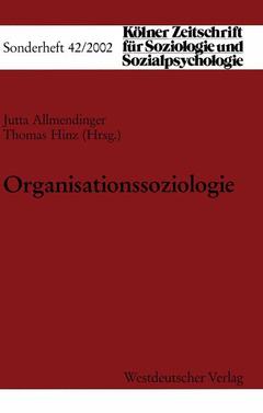 Couverture de l’ouvrage Organisationssoziologie
