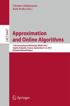 Cover of the book Approximation and Online Algorithms