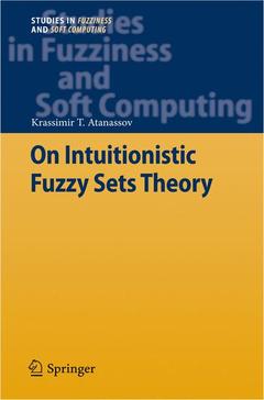 Cover of the book On Intuitionistic Fuzzy Sets Theory