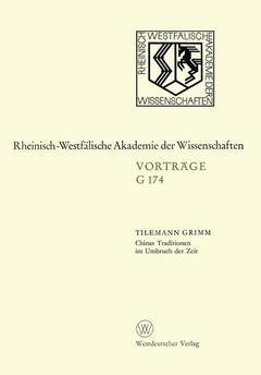 Cover of the book Chinas Traditionen im Umbruch der Zeit