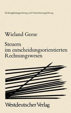 Cover of the book Steuern im Entscheidungsorientierten Rechnungswesen