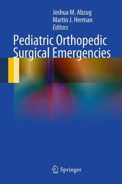 Couverture de l’ouvrage Pediatric Orthopedic Surgical Emergencies
