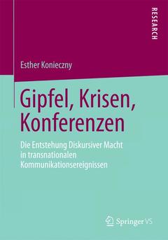 Couverture de l’ouvrage Gipfel, Krisen, Konferenzen