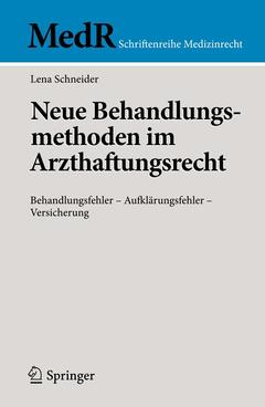 Cover of the book Neue Behandlungsmethoden im Arzthaftungsrecht