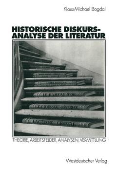 Couverture de l’ouvrage Historische Diskursanalyse der Literatur
