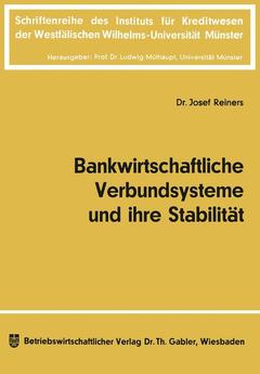 Couverture de l’ouvrage Bankwirtschaftliche Verbundsysteme und ihre Stabilität