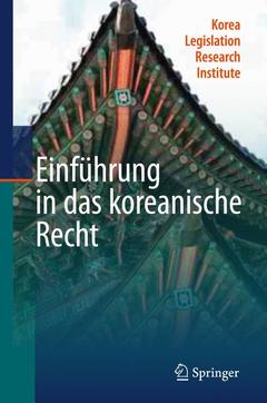Couverture de l’ouvrage Einführung in das koreanische Recht