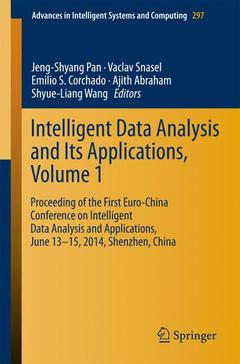 Couverture de l’ouvrage Intelligent Data analysis and its Applications, Volume I