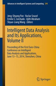 Couverture de l’ouvrage Intelligent Data analysis and its Applications, Volume II