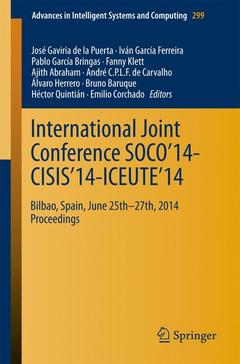 Couverture de l’ouvrage International Joint Conference SOCO’14-CISIS’14-ICEUTE’14