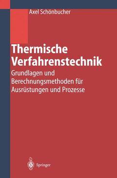 Couverture de l’ouvrage Thermische Verfahrenstechnik
