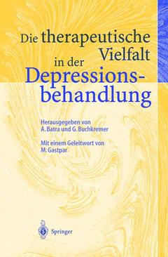 Cover of the book Die therapeutische Vielfalt in der Depressionsbehandlung