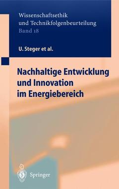 Couverture de l’ouvrage Nachhaltige Entwicklung und Innovation im Energiebereich
